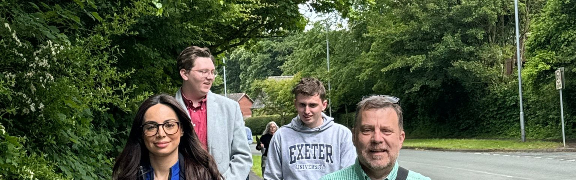 Andy and Yasmin campaigning in Warrington