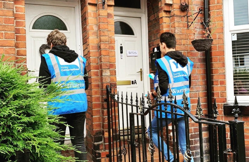 YC members out on the doorstep